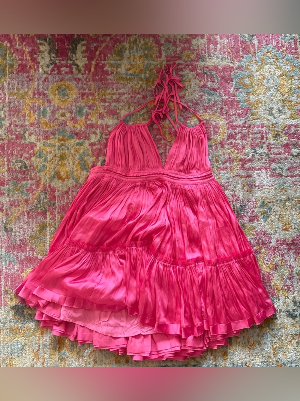 Reset by Jane pink halter dress NWT